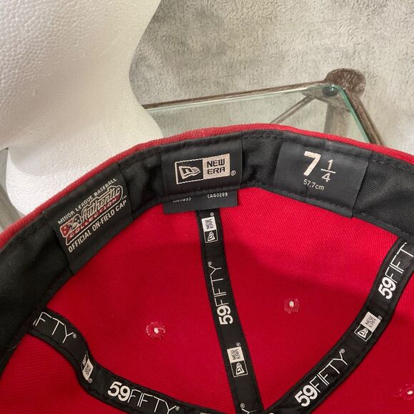 VTG. New Era Carolina Mudcats Fitted 7 1/4 Hat Cap Pro Model MiLB USA signed #35 - Picture 9 of 15